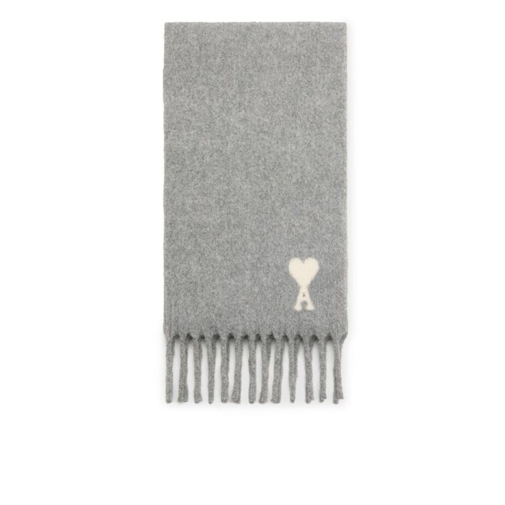 Ami Paris Men Ami De Coeur Scarf In Alpaca Wool